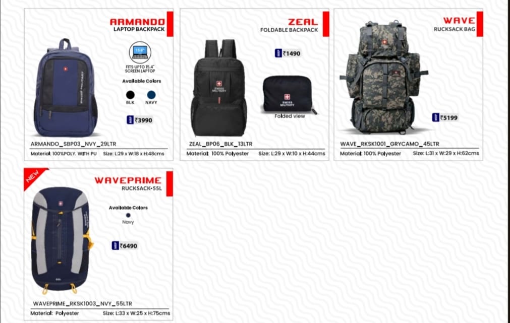Laptop Backpack with different company name